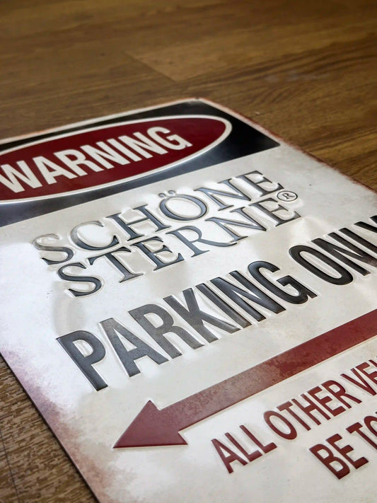 SCHÖNE STERNE "🅿️ Only" Blechschild