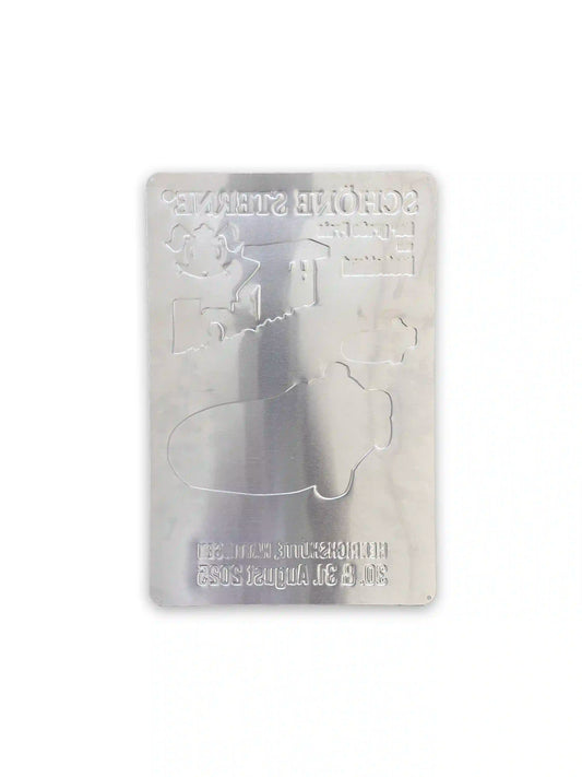 Mercedes Benz W125 Grand Prix Blechschild SCHÖNE STERNE Edition aus Aluminium mit Retro‑Rennsportmotiv