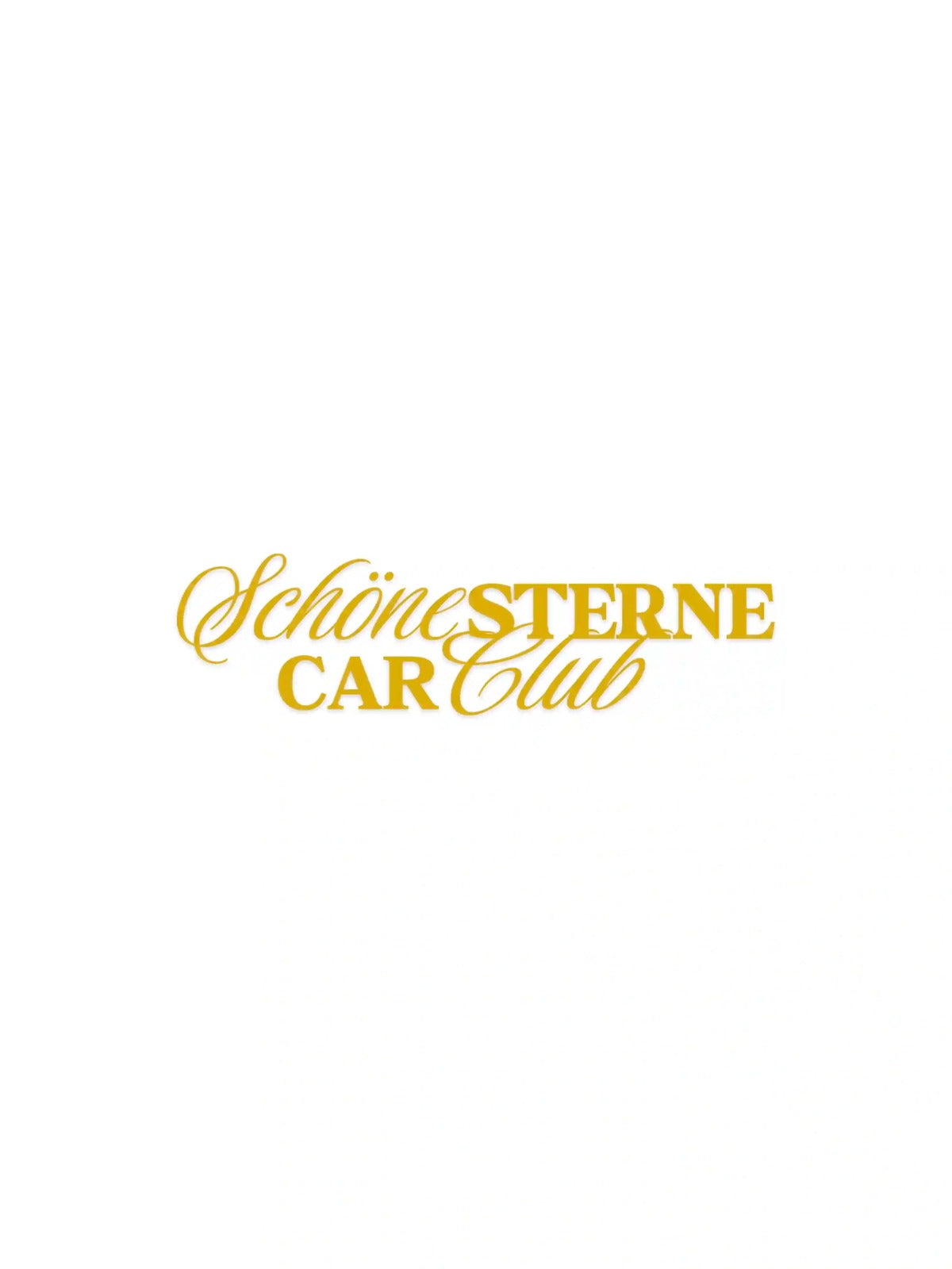 SCHÖNE STERNE® Car Club Sticker