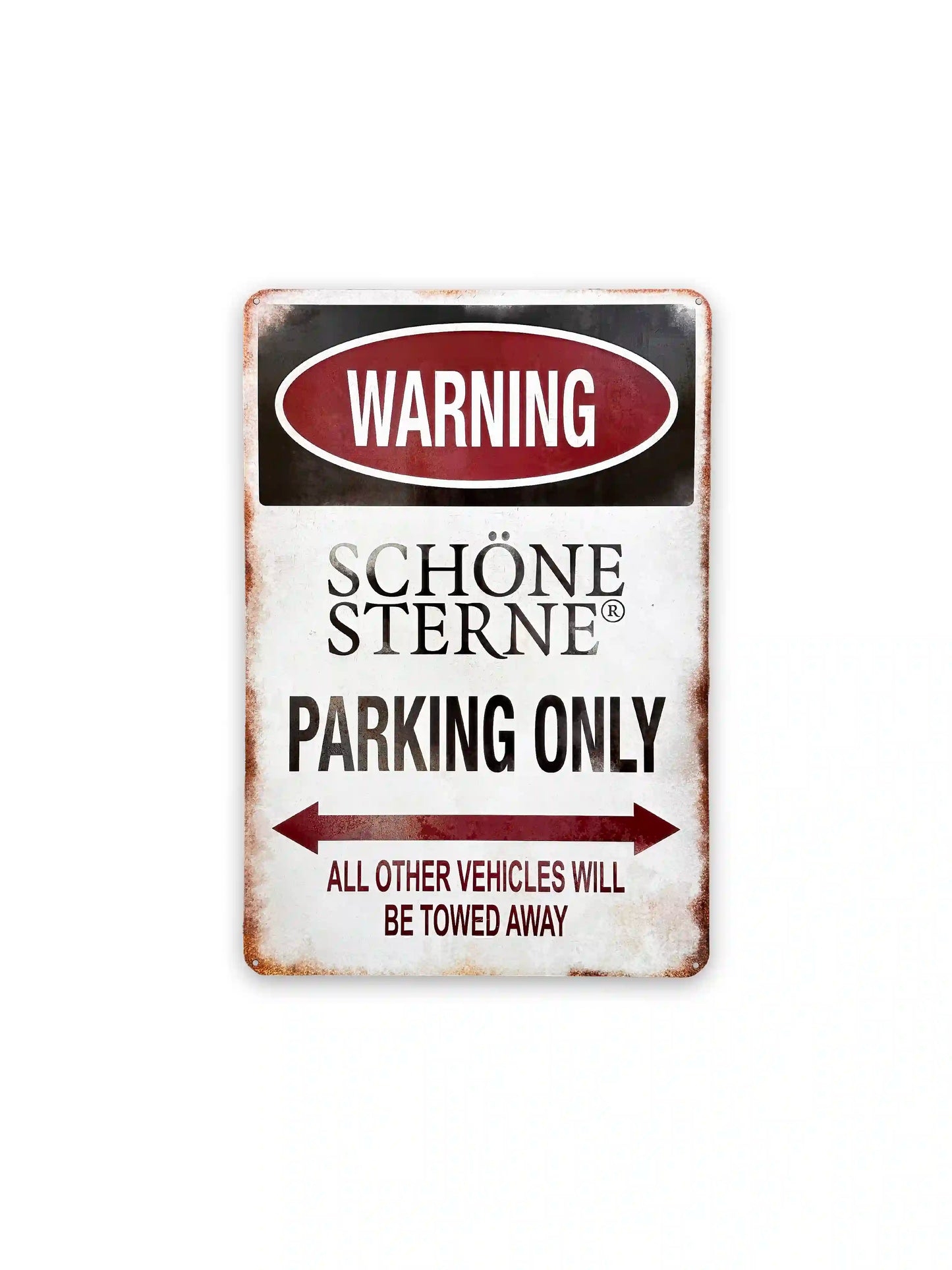 SCHÖNE STERNE "🅿️ Only" Blechschild